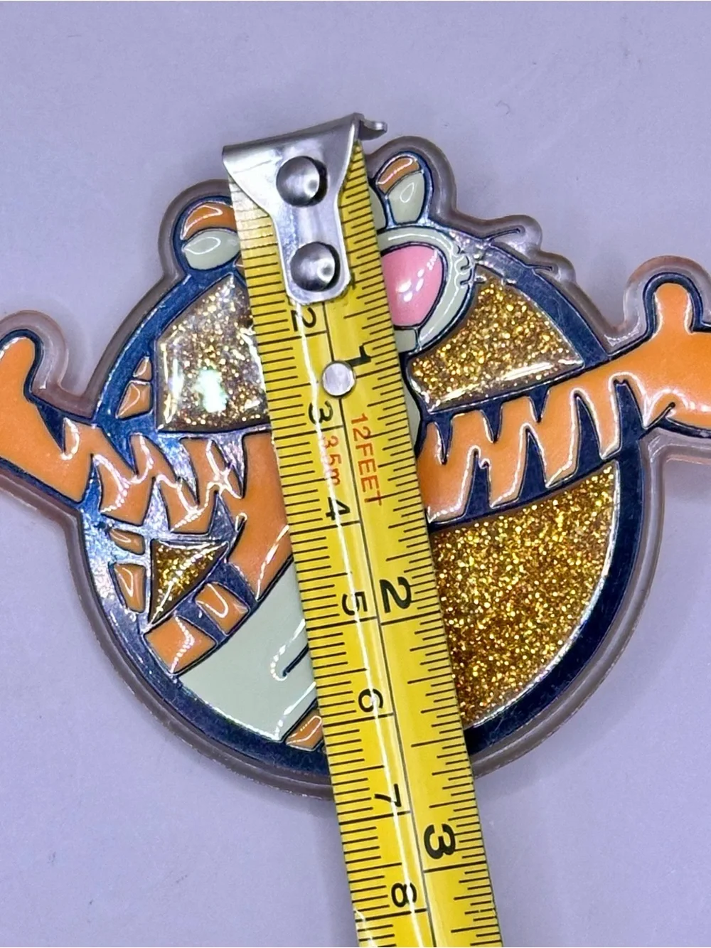 Vintage Disney Tigger Glitter Brooch Pin Brabo Group St Lucia